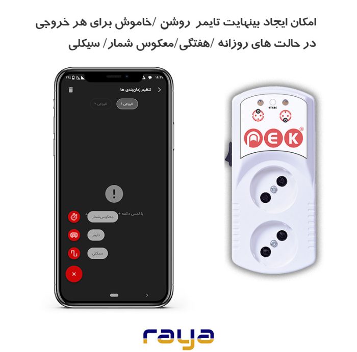 پریز هوشمند محافظ دار پک مدل دو خروجی - تصویر 6